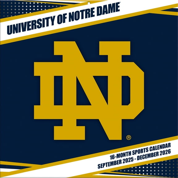Notre Dame Fighting Irish 12- x 12- 2026 Team Wall Calendar