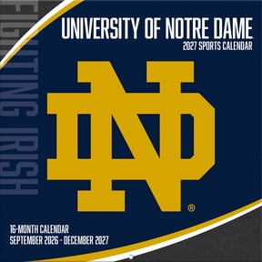 Notre Dame Fighting Irish 2027 12- x 12- Team Wall Calendar