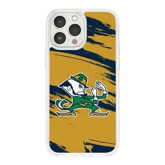 Notre Dame Fighting Irish HD Phone Case Compatible with MagSafe Apple iPhone 13 (Paint Stripe) by Affinity Bands