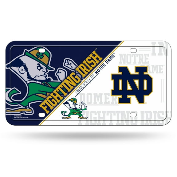 NOTRE DAME METAL TAG