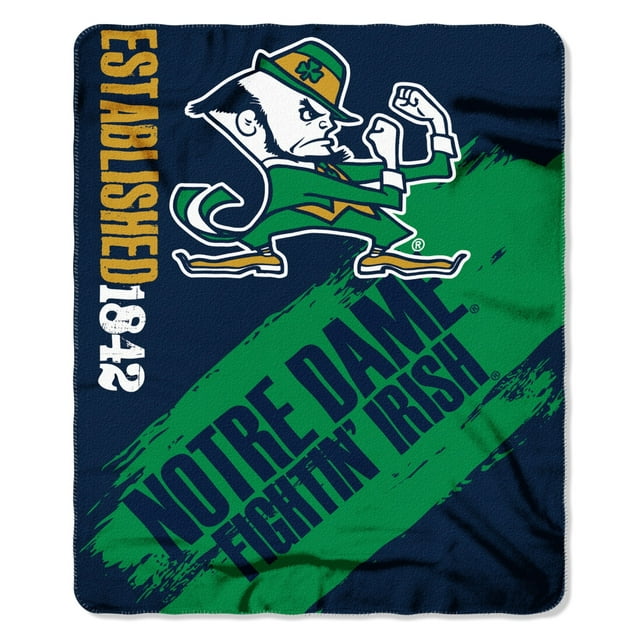 Notre Dame Fighting Irish NCAA Northwest Fleece Throw
