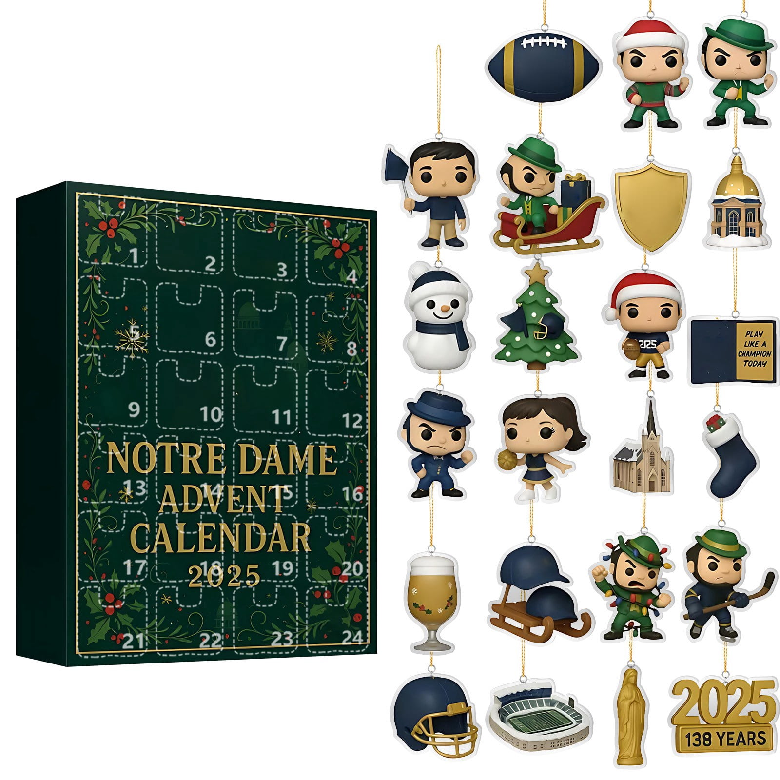 Notre Dame Football Team 138th Anniversary Advent Calendar 2025, 24 ...