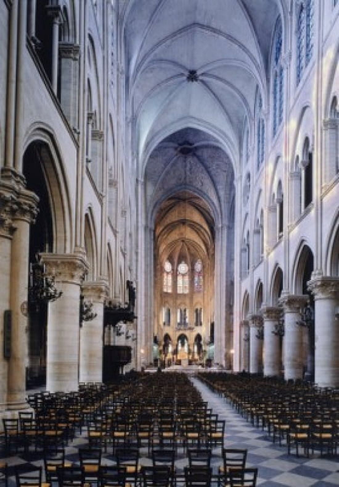 Notre Dame Interior Notre Dame de Paris Paris France Canvas Art - (18 x 24)