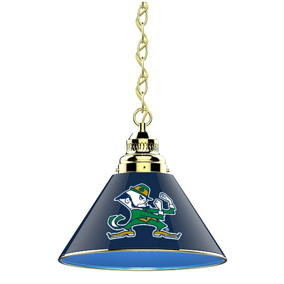 Notre Dame Fighting Irish Gold Chain Single Shade Billiard Light