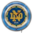 thumbnail image 1 of Notre Dame Fighting Irish 19" Neon Wall Clock, 1 of 2