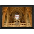 thumbnail image 1 of Notre Dame Organ, Luxembourg 40x28 Large Black Ornate Wood Framed Canvas Art, 1 of 2
