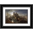thumbnail image 1 of Notre Dame, Paris 2x Matted 24x18 Black Ornate Framed Art Print by Goodall, Edward Angelo, 1 of 2