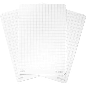 Notsu Graph Grid Index Cards 4x6 inch, 40 ct | Thick Graphing Note Cards w/Rounded Corners | Premium Heavy Duty Paper 350 gsm