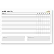 Notsu Weekly Habit Tracker Notepad | Goals Planner Pad and Self Care To Do List | 50 Tear Off Pages, 8.5  x 5.5