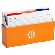 Notsu to-Do List Scored Card Case with 50 Cards | Index Card Holder with Tab Dividers and Built in Lid Stand