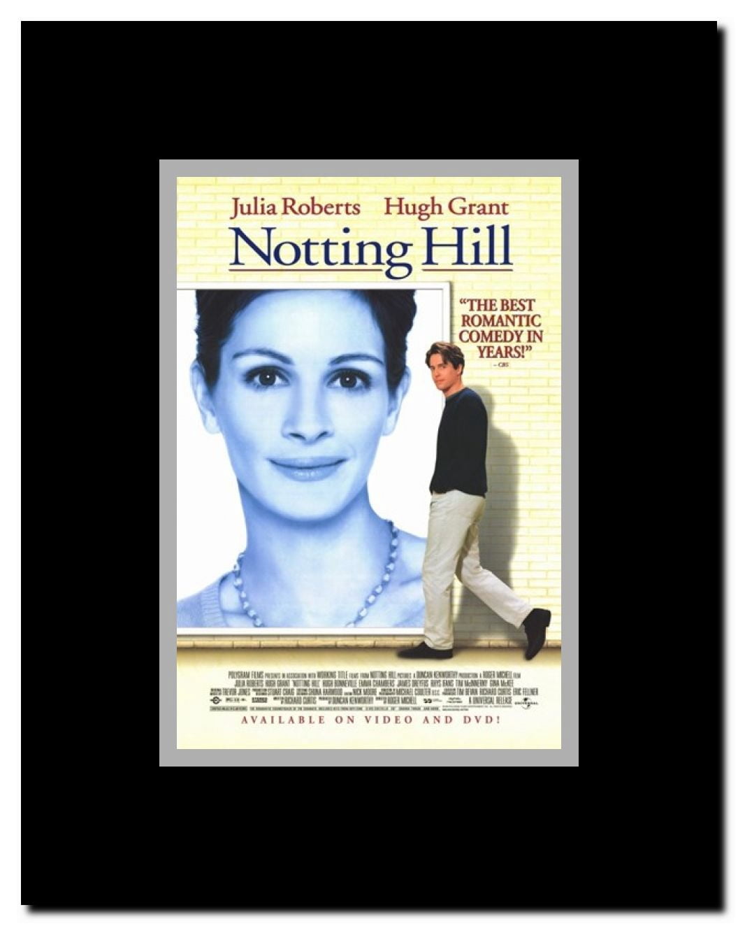 Notting Hill Framed Movie Poster