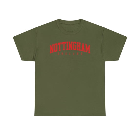 Nottingham England UK Shirt Gifts Tshirt Tee Crew Neck