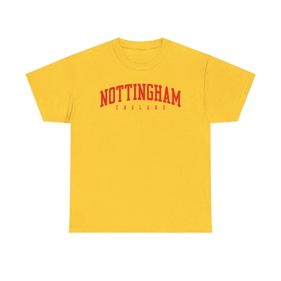 Nottingham England UK Shirt Gifts Tshirt Tee Crew Neck