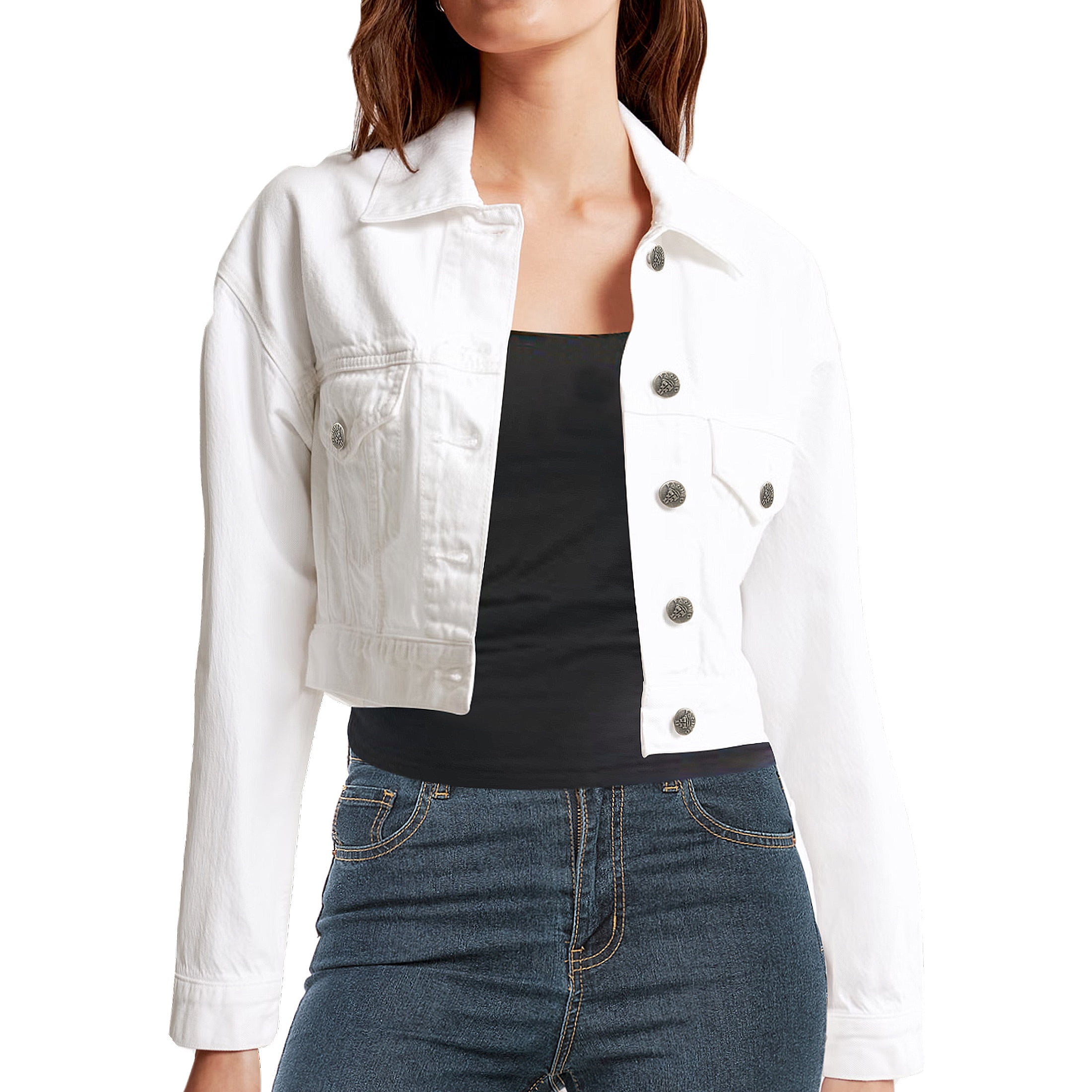 Aloohaidyvio Denim Jackets for Women 2024 Spring Summer