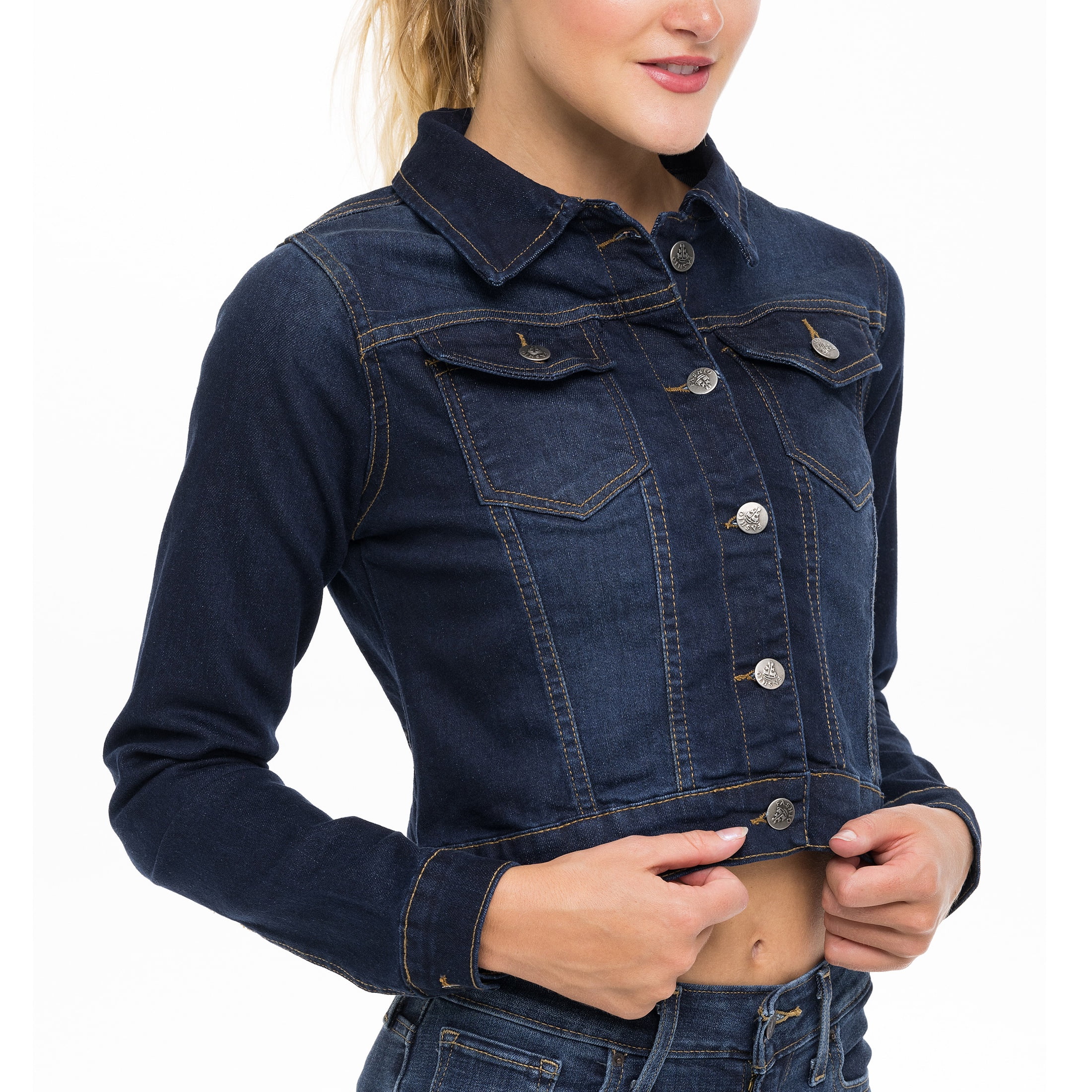 Black and Tan Button-Up Women's Premium Casual Jacket main image 1