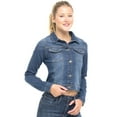thumbnail image 1 of Notus Fashion Women’s Premium Button-Down Denim Jacket - Elegant Comfort Soft, Stylish, and Versatile Long Sleeve Jean Jacket Light Blue L, 1 of 7