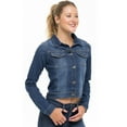 thumbnail image 1 of Notus Fashion Women’s Premium Button-Down Denim Jacket - Elegant Comfort Soft, Stylish, and Versatile Long Sleeve Jean Jacket Mid Blue L, 1 of 7