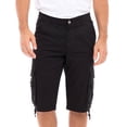 thumbnail image 1 of Notus Men's 100% Cotton Twill Cargo Shorts - Six Pockets, Comfortable & Durable Summer Wear Black 40, 1 of 7