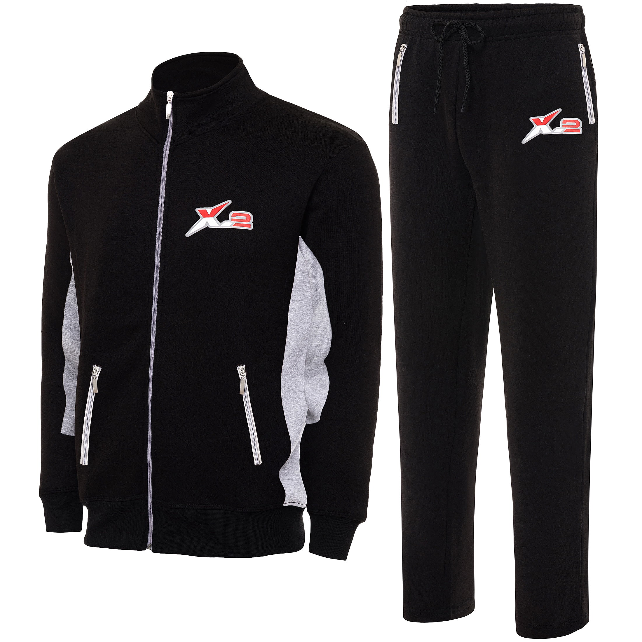 Track Suits Set Notus Men’s Collar Tracksuits Sweatsuits Track Suits Set 2 Piece Fleece ...