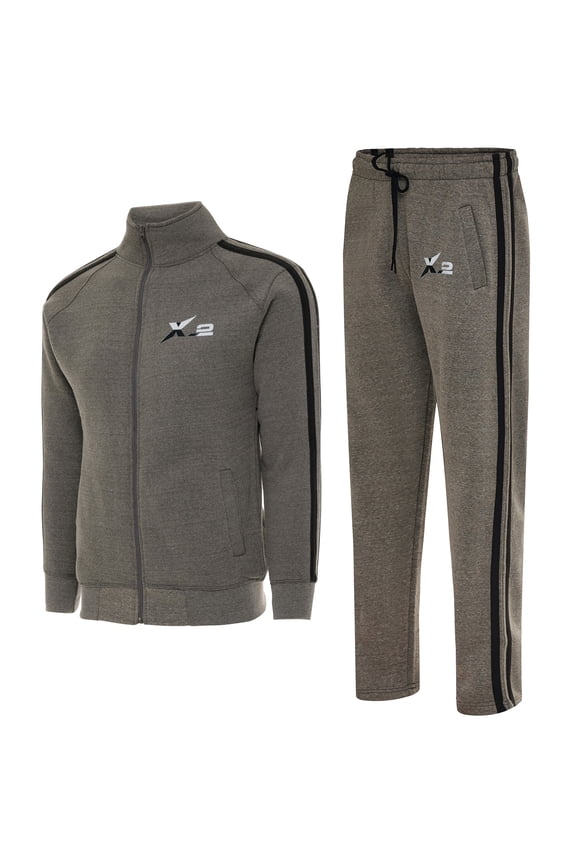 Notus Men’s Tracksuits Sweatsuits for Men Track Suits Set 2 Piece Fleece Athletic Jogging Sweatpants Sweat Suits 2 Piece Outfits Jogger Set sweatsuits 2-piece set Gray S