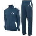 thumbnail image 1 of Notus Men’s Tracksuits Sweatsuits for Men Track Suits Set 2 Piece Fleece Athletic Jogging Sweatpants Sweat Suits 2 Piece Outfits Jogger Set sweatsuits 2-piece set Teal Blue XXL, 1 of 5