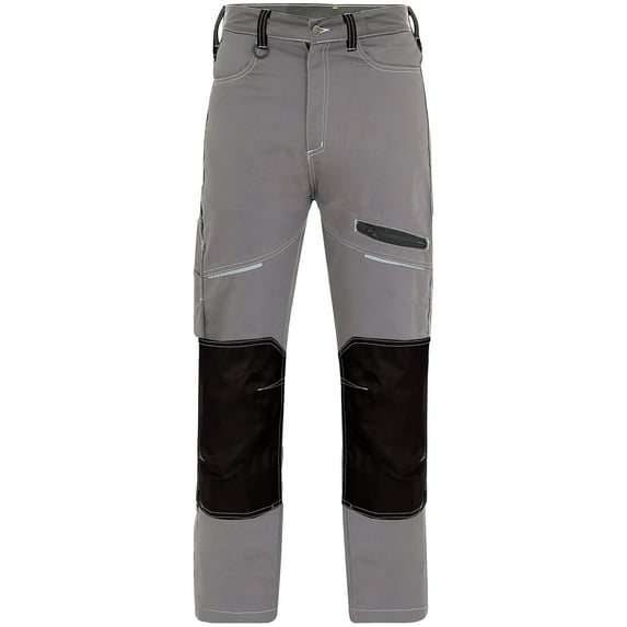 Notus Men's Work Utility & Safety Work Pants Reinforced Cordura Knee Tactical Pants Utility Tools Pockets Workwear Pants Gray 30-30