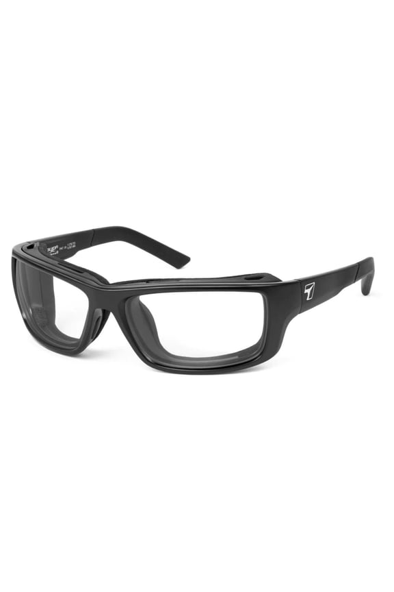 Notus Wind Blocking Padded Foam Sunglasses for Outdoors, 100% UVA + UVB Protection, Matte Black Frame/Clear Lens