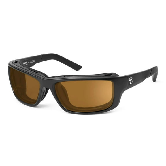 Notus Wind Blocking Padded Foam Sunglasses for Outdoors, 100% UVA + UVB Protection, Matte Black Frame/Sharpview Gray Lens