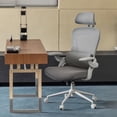thumbnail image 1 of Nouhaus Ergo Fit High Back Ergonomic Mesh Office Chair with Adjustable Lumbar Support for Home Office & Study Room, Gray, 1 of 6