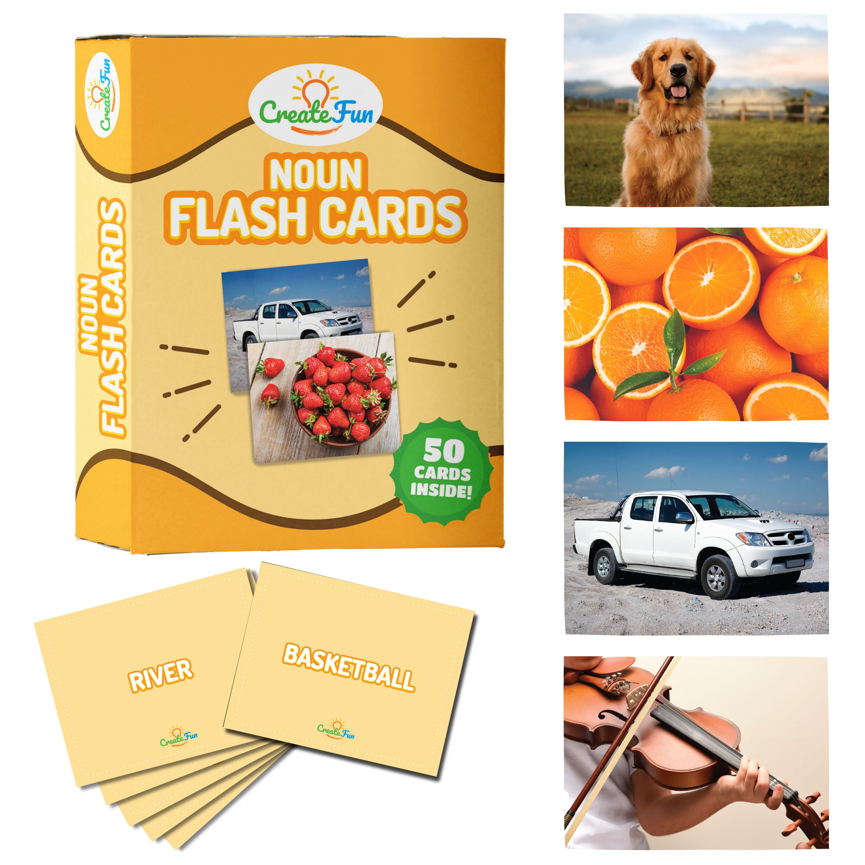 Noun Flash Cards Volume 1 Fun Vocabulary Builder Flash Cards for ESL
