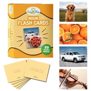 Noun Flash Cards Volume 1 - Fun Vocabulary Builder Flash Cards for ESL, Speech Therapy Materials, Cognitive Games by CreateFun - 50 Educational Flash Cards for Children & Adults