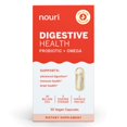 Nouri Digestive Health Probiotic with Omega for Digestion, Immune, and