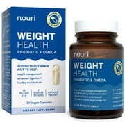 Nouri Weight Health Probiotic & Omega Capsules, Unisex, 30 Day Supply