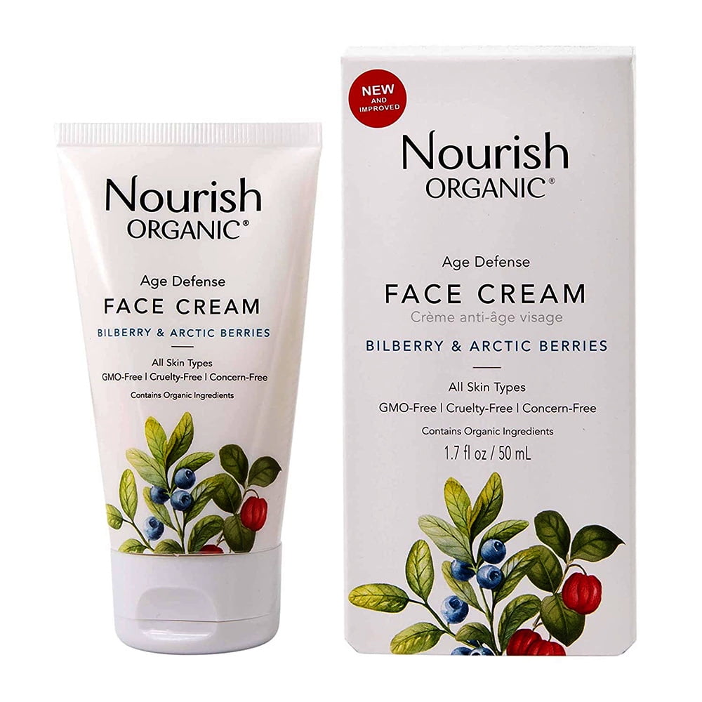 Nourish Organic Age Defense Face Cream, 1.7 Oz, 2 Pack