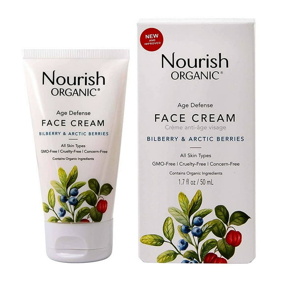 Nourish Organic Age Defense Face Cream, 1.7 Oz, 2 Pack