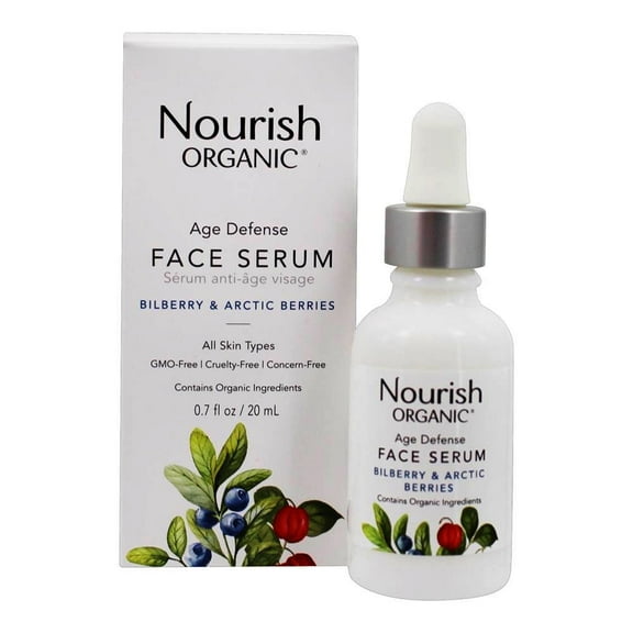 Nourish Organic Age Defense Face Serum, 0.7 Oz