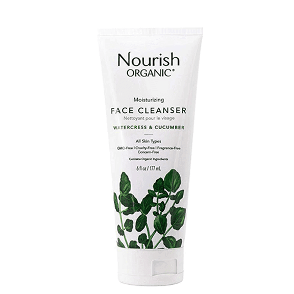 Nourish Organic Face Cleanser - Moisturizing Cream Cucumber And Watercress - 6 Oz
