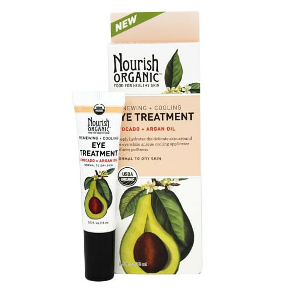 Nourish Organic Renewing Plus Cooling Eye Treatment Cream, Avocado and