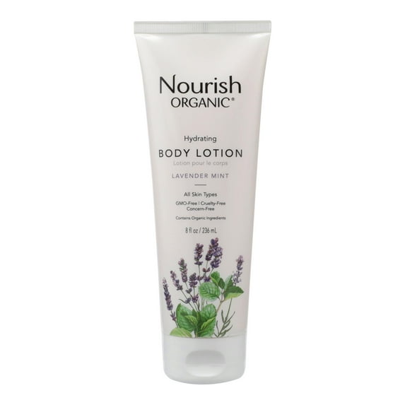 Nourish Organic Body Lotion, Lavender Mint 8 fl Oz