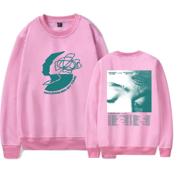 Nourished by Time Tour 2025 Sweatshirts Fashion Crewneck Hip Hop Longsleeve Pullovers