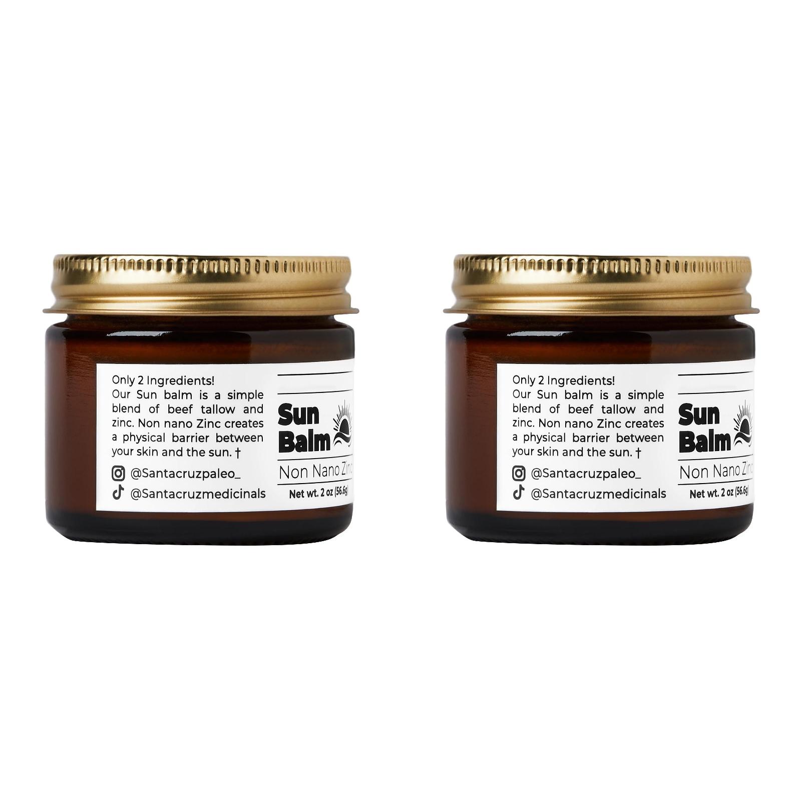 Nourishing Beef Tallow and Zinc Sun Balm Face Hydration Non Greasy