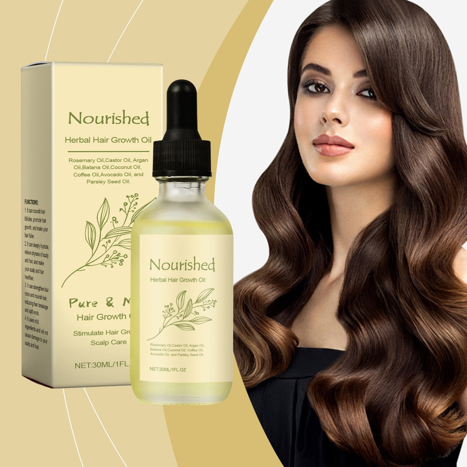 Nourishing Hair For Frizzy Locks Smoothen & Shine Your With 30ML
