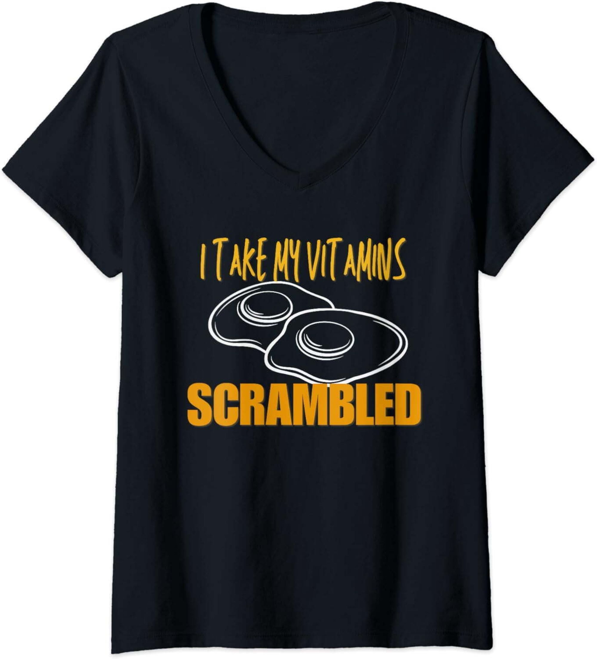 Nourishing VNeck TShirt Boost Your Health with Scrambled Eggs