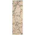 thumbnail image 1 of Nourison 2'3" x 8' Tahoe Modern Linen/Grey Runner Rug, 1 of 5