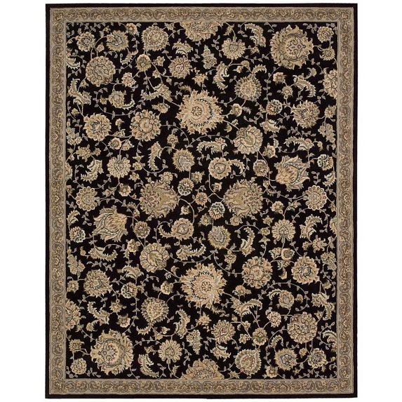 Nourison 2'6" x 12' 2000 Black Runner Rug