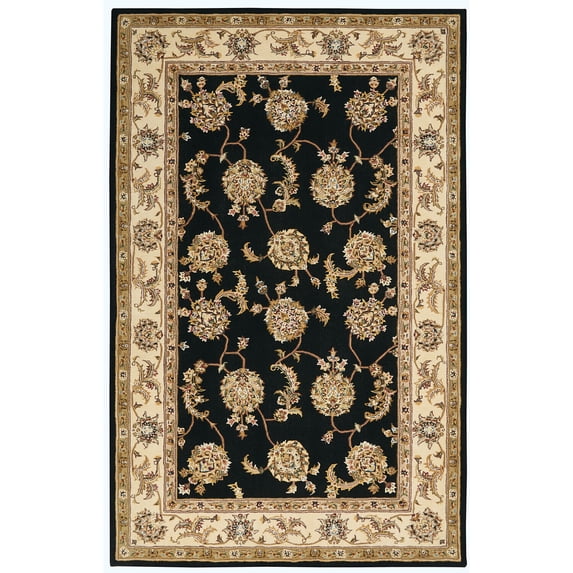 Nourison Nourison 2000 45" x 69" Wool Indoor Rug in Black Persian