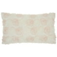 thumbnail image 1 of Nourison 24.00 in x 14.00 in Glam Off-White Faux Decorative Lumbar Pillow, 1 of 6
