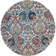 thumbnail image 1 of Nourison 4 Round Ivory/Blue Ankara Global Area Rug ANR06, 1 of 1