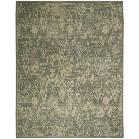 Nourison 5'6" x 8' Silken Allure Slate Rectangle Area Rug