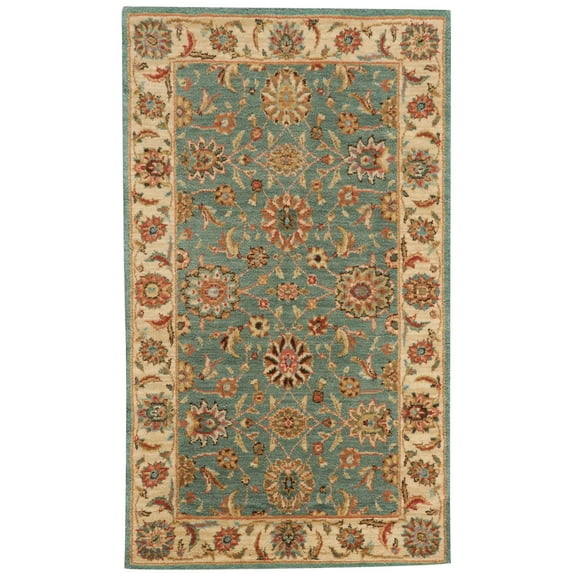 Nourison 66758 Living Treasures Area Rug Collection Aqua 2 ft 6 inch x 4 ft 3 inch Rectangle